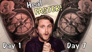 9 INSANE Hacks For Making A New Tattoo Heal Faster [upl. by Llechtim825]