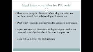 Overview of Propensity Score Estimation [upl. by Terbecki]