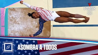 Simone Biles deslumbra con impresionante salto  Juegos Olímpicos París 2024  Telemundo Deportes [upl. by Gninnahc468]