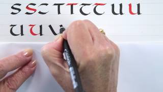 A Beginners Guide to Uncial Calligraphy QZ with Janet Takahashi [upl. by Amalberga]