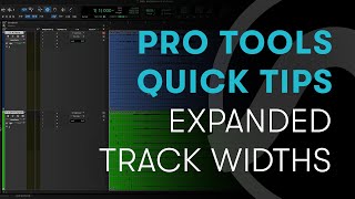 Pro Tools Quick Tips Expanded Track Widths in Focus [upl. by Yrallam81]