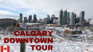 Winter Calgary Downtown Tour  The Best Way to See the City [upl. by Orelie]