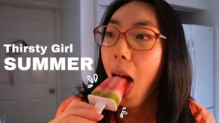 Vlog  Watermelon popsicles 🍉 beach visiting friends in NYC [upl. by Akanke]