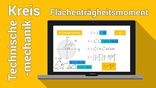 Flächenträgheitsmoment Kreis Berechnen  Festigkeitslehre  Technische Mechanik [upl. by Guinn]