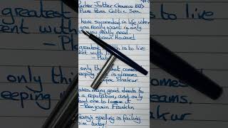 Writing Mon 24 Jul Parker Jotter and Pure Pens Celtic Sea shorts [upl. by Suruat]