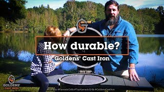 100 American made Kamado Grill How durable is Goldens’ Cast Iron [upl. by Derr]