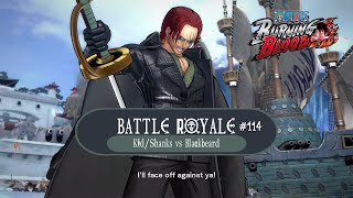 Battle Royale 114  Divine Departure  KidShanks vs Blackbeard  One Piece  Burning Blood [upl. by Mohl546]