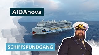 AIDAnova Schiffsrundgang ✅ Der große Rundgang mit Kapitän Boris Becker [upl. by Nahej]