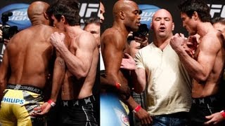 UFC 148 Anderson Silva Hits Chael Sonnen in Face During WeighIns [upl. by Erdnoid]