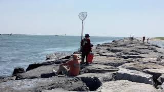 Fishing trip 2021  Barnegat lighthouse and Mantoloking bridge [upl. by Chaffinch]