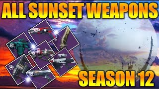 DESTINY 2  ALL LEGENDARY WEAPONS GETTING SUNSET IN SEASON 12  WHAT WEAPONS GET THE CAN [upl. by Annazus]