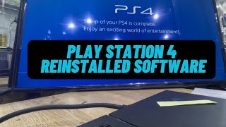 PS4 Reinstalled full software [upl. by Cyrano]