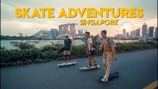 Exploring Singapore on a LONGBOARD  SKATE ADVENTURES [upl. by Jean812]