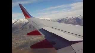 Southwest 737700 Turbulent Approach and Landing in Salt Lake City [upl. by Aretha]