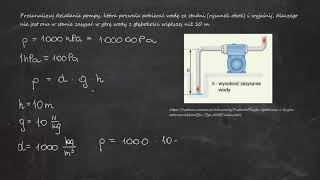 Przeanalizuj działanie pompy która pozwala pobierać wodę ze studni rysunek obok i wyjaśnij [upl. by Austen]