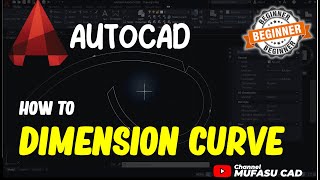 AutoCAD How To Dimension Curve [upl. by Stavro]