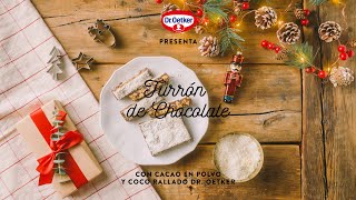 Turrón de chocolate casero  Receta fácil rápida y deliciosa [upl. by Imray]