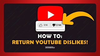 How To See The Dislikes On YouTube  Tutorial [upl. by Daryle288]