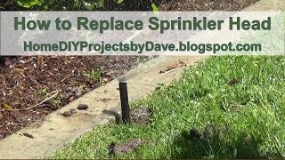 How To Replace the Sprinkler Head [upl. by Ailyn]