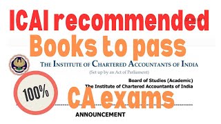 🤩ICAIs NEW Announcements  ICAI RECOMMENDS SOURCES OF BOOKS TO PASS CA EXAMS  CA updates [upl. by Alonzo]