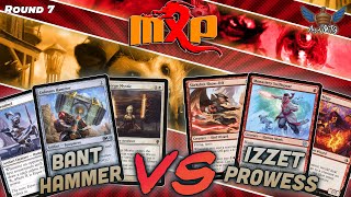 MTG Modern  Bant Hammer vs Izzet Prowess  MXP San Francisco  Round 7 [upl. by Yelkreb]