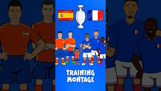 Spain vs France  the teams prepare🤣 euro2024 football france spain [upl. by Kin672]