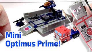 2003 MINI OPTIMUS PRIME TRANSFORMER Working Miniature by Takara [upl. by Suoirred892]