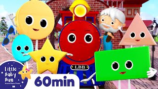 Shapes Train Song  Learn Shapes More Nursery Rhymes amp Kids Songs  ABCs and 123s  Little Baby Bum [upl. by Acceber728]