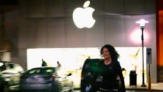 Crazy Mom Breaks iPhone at Apple Store [upl. by Pittman880]