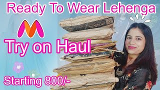 Myntra ready to wear lehenga Set haul  myntra lehenga haul  ready to wear lehenga haul [upl. by Tenneb]