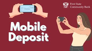 Mobile Deposit  FSCB Mobile Banking [upl. by Suiravad196]