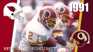 1991 Phoenix Cardinals vs Washington Redskins RetroSkins Highlights [upl. by Nugent]