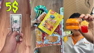 Mukbang  What can I buy at a Vietnamese convenience store at a 5 combo [upl. by Nnylirak]