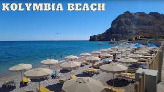 Kolymbia beach  Rhodes Greece 4k Ultra HD 60fps [upl. by Gladdie]