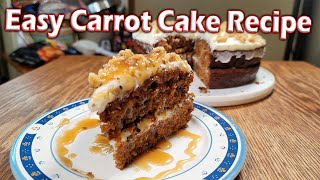 Low Effort Carrot Cake Recipe [upl. by Schnabel]