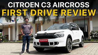 Citroen C3 Aircross First Drive Review  Exterior Interior Performance Ride Comfort Exp Price [upl. by Holleran]