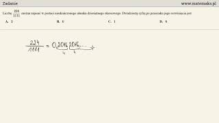 Zadanie  rozwinięcie dziesiętne ułamka [upl. by Kort]