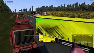 Accident on Euro truck Simulator 2  Truckers MP I didnt see that one coming [upl. by Erich]