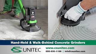 WalkBehind  Floor amp HandHeld Concrete Grinders – CS Unitec [upl. by Normand680]