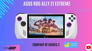 ASUS ROG Ally Z1E Company of Heroes 3 native performance  Lossles Scaling LSFG 20 [upl. by Lauzon]