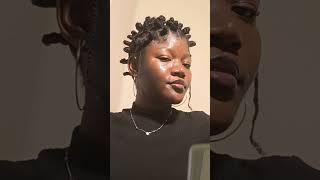 Bantu knots with beads on type 4 hair naturalhair afrohair curlyhair haircare bantuknot [upl. by Inod]