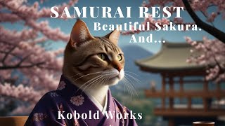 SAMURAI REST song music cat samurai sakura catmemes 猫 ねこ ネコ japan japaneseculture [upl. by Eillehs]