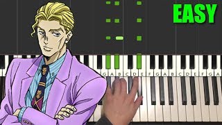 Yoshikage Kiras Theme Piano Tutorial Lesson Part 1 [upl. by Yelssew]