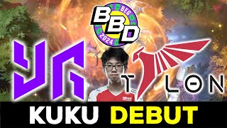 KUKU DEBUT  TALON ESPORTS vs YANGON GALACTICOS  BB DACHA BELGRADE SEA DOTA 2 [upl. by Bonina]