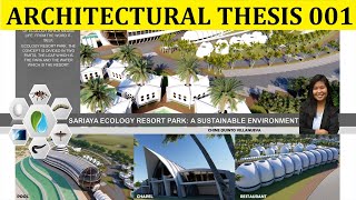 ARCHITECTURAL THESIS  SARIAYA ECO RESORT PARK [upl. by Nedearb]