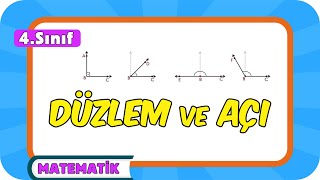 Düzlem ve Açı 📘 4Sınıf Matematik 2024 [upl. by Notled732]