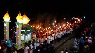 Suasana Malam Takbiran Idul Fitri 1440 H  2019 di Rawak Kecamatan Sekadau Hulu [upl. by Darcia]