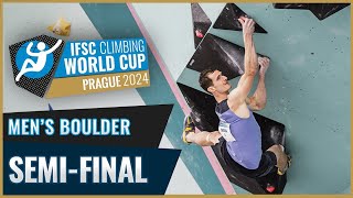 IFSC Men Boulder Semi Final PRAGUE 2024 🔥 [upl. by Dorahs]