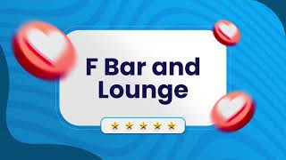 F Bar amp Lounge Noida Gardens Galleria Mall Entertainment City [upl. by Allwein562]