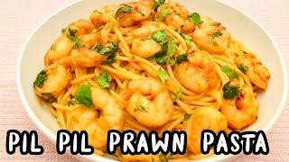 Pil Pil Prawn Pasta Recipe  Easy and Quick Spicy Shrimp Pasta [upl. by Even]